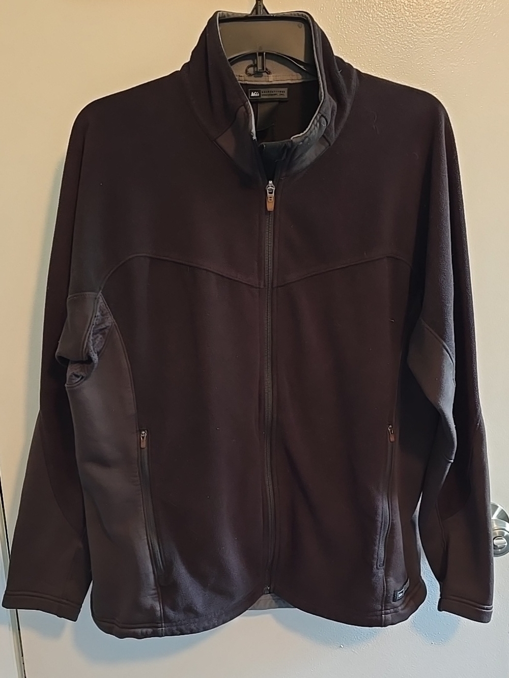 REI Men's Performance Full-Zip Jacket in Black XL